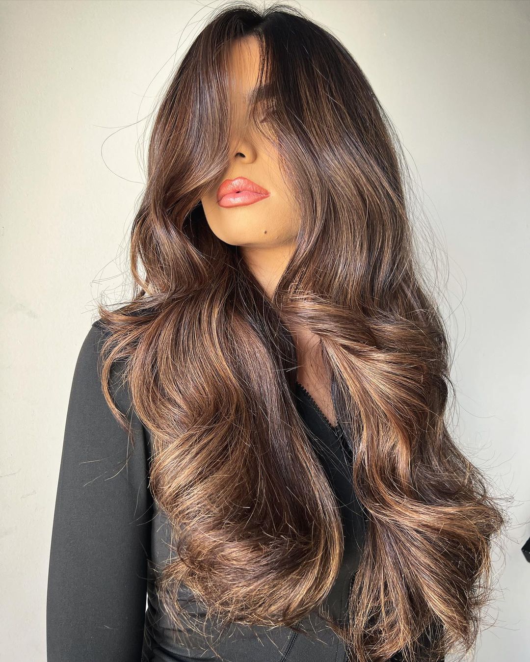 Show-Stopping Caramel Brown Cascade