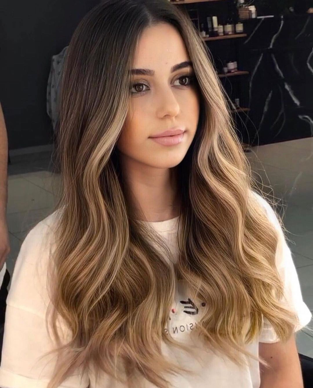 Ash and Golden Blonde Front Balayage Highlights