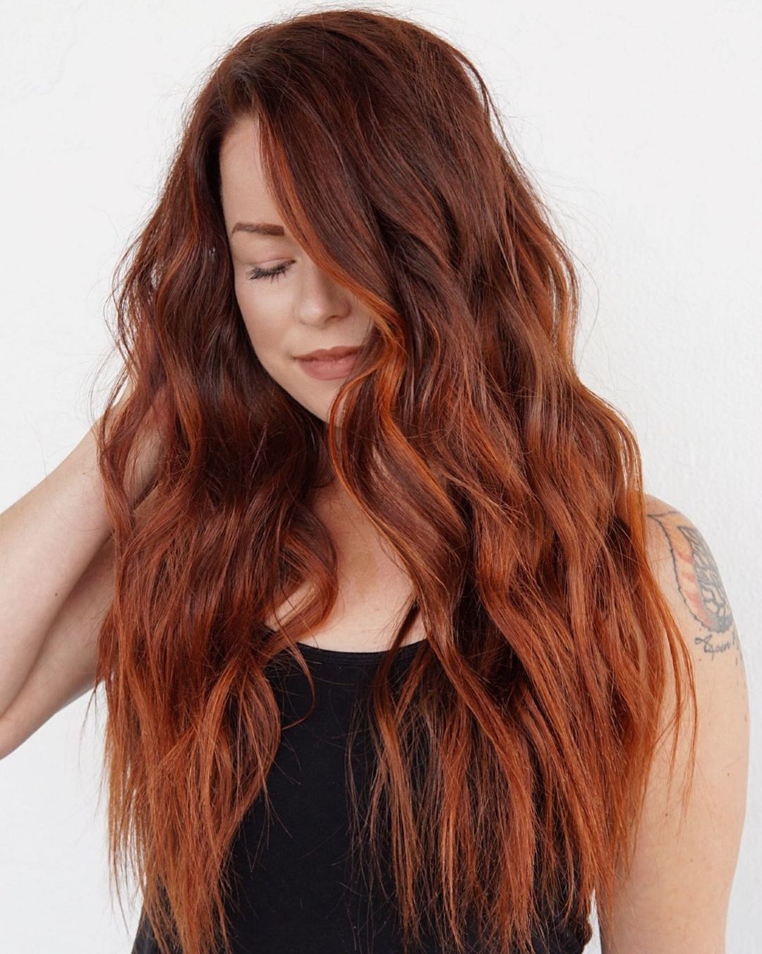 Reddish Brown with Auburn Highlights