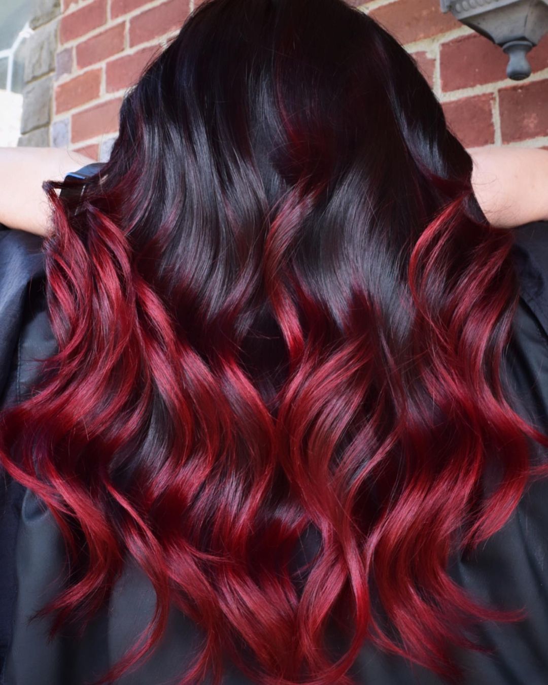 Black Burgundy Roots and Crimson Lengths