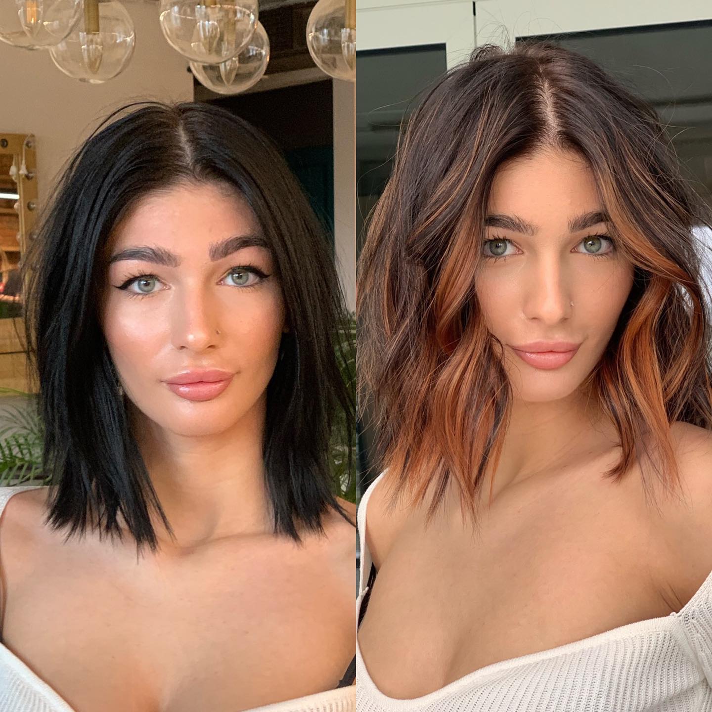 Black to Caramel Brown Makeover