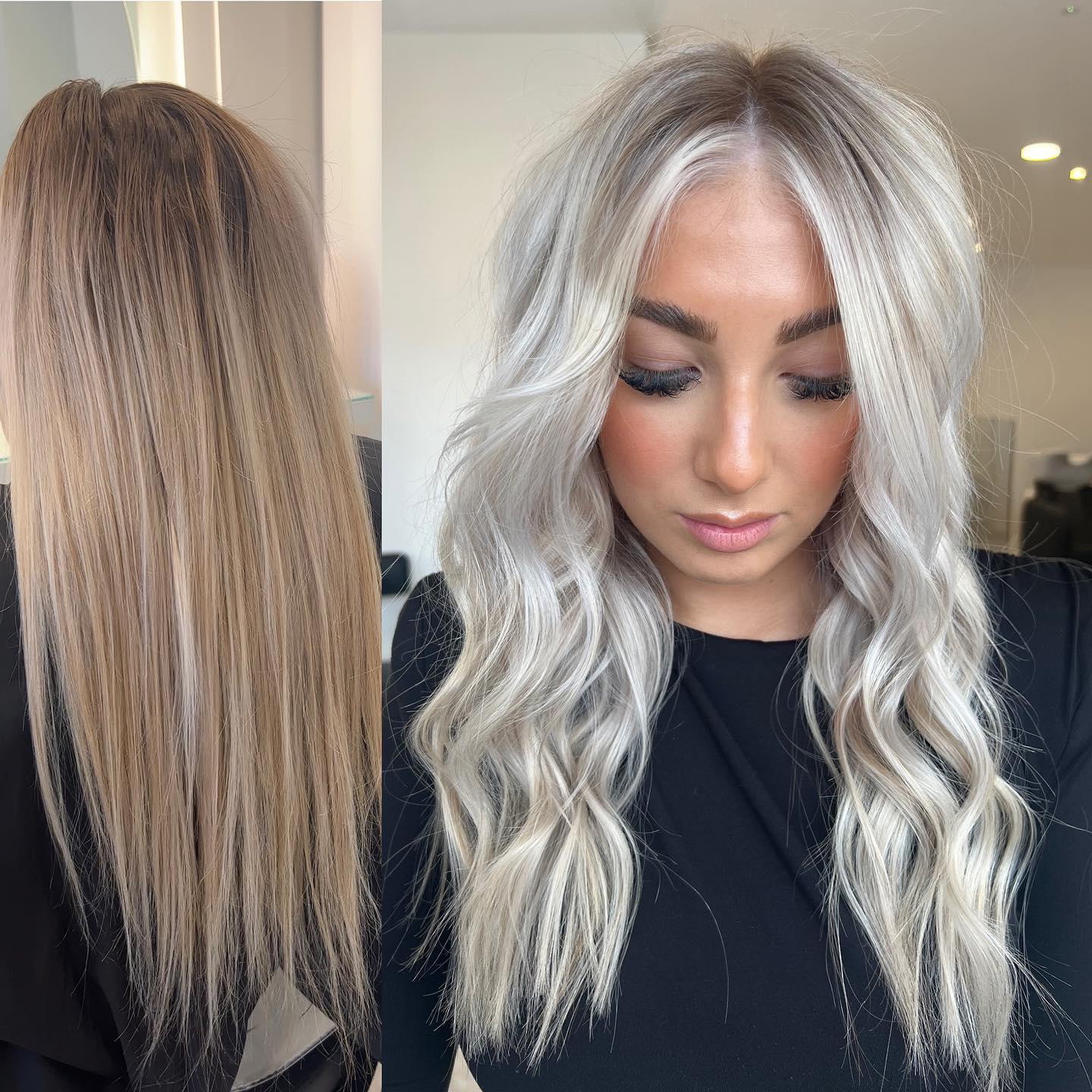 Beige Bronde to Dirty White Makeover