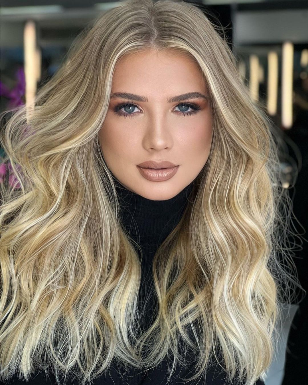 Golden Ash Blonde for Blue Eyes