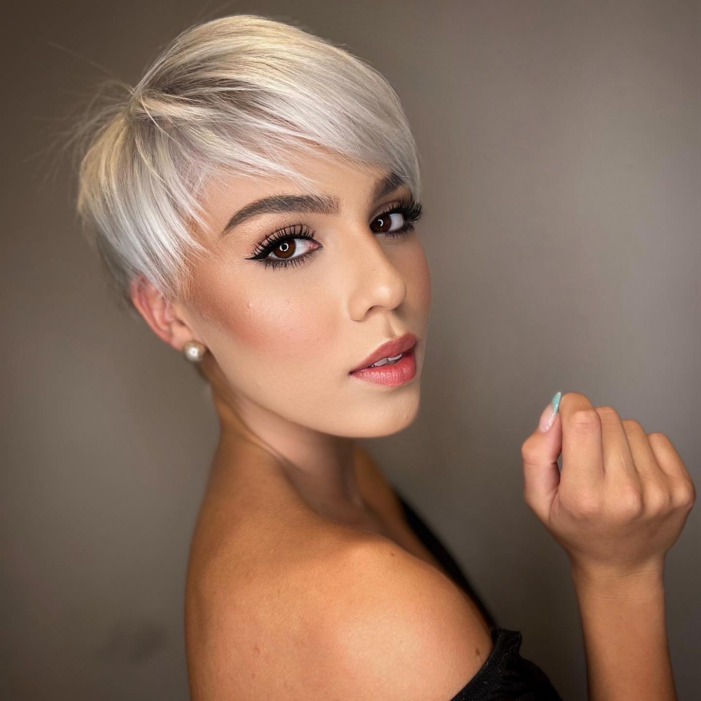 Platinum Pixie for Fine Hair