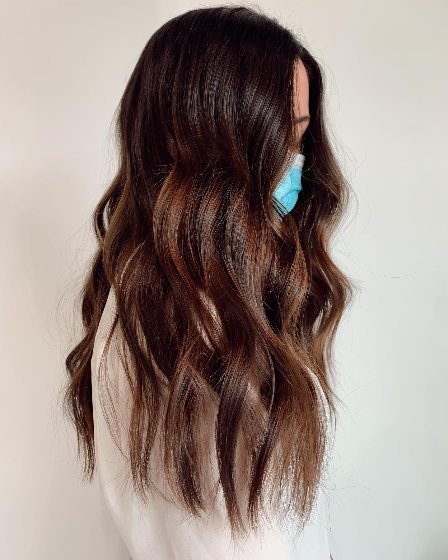 Rich Copper Brown Balayage Hair